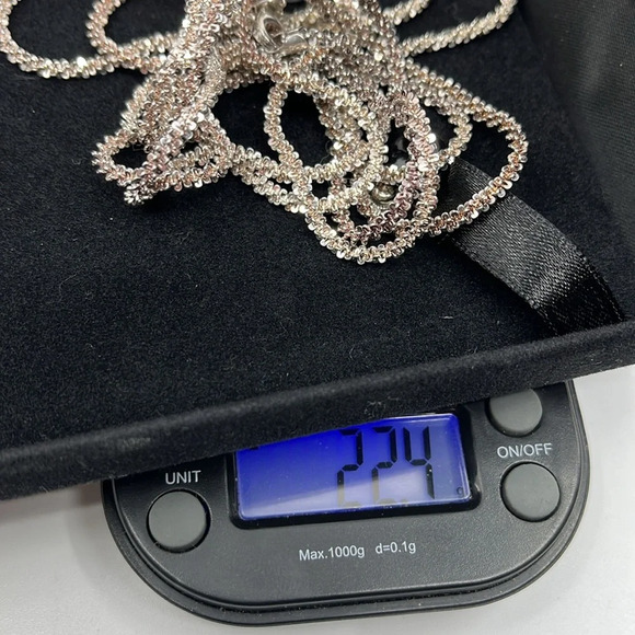 Massive Vintage Italian 925 Milor Diamond Cut Sterling Silver Rope Chain - Picture 9 of 9